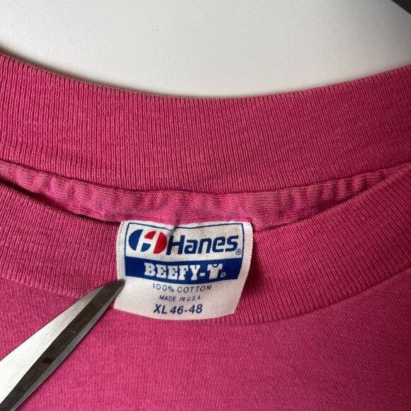 California Coast Club T Shirt Vintage 80s 90s Large L Pink Graphic Tee - Picture 4 of 16